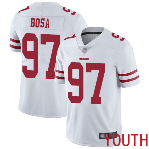 San Francisco 49ers Limited White Youth Nick Bosa Road NFL Jersey 97 Vapor Untouchable